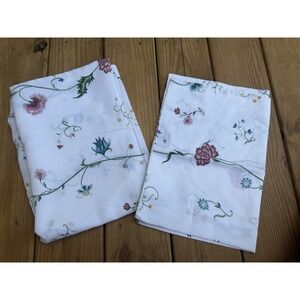 Vintage Wondercale Springmaid Floral Queen Flat Sheet  No Iron USA Cottagecore